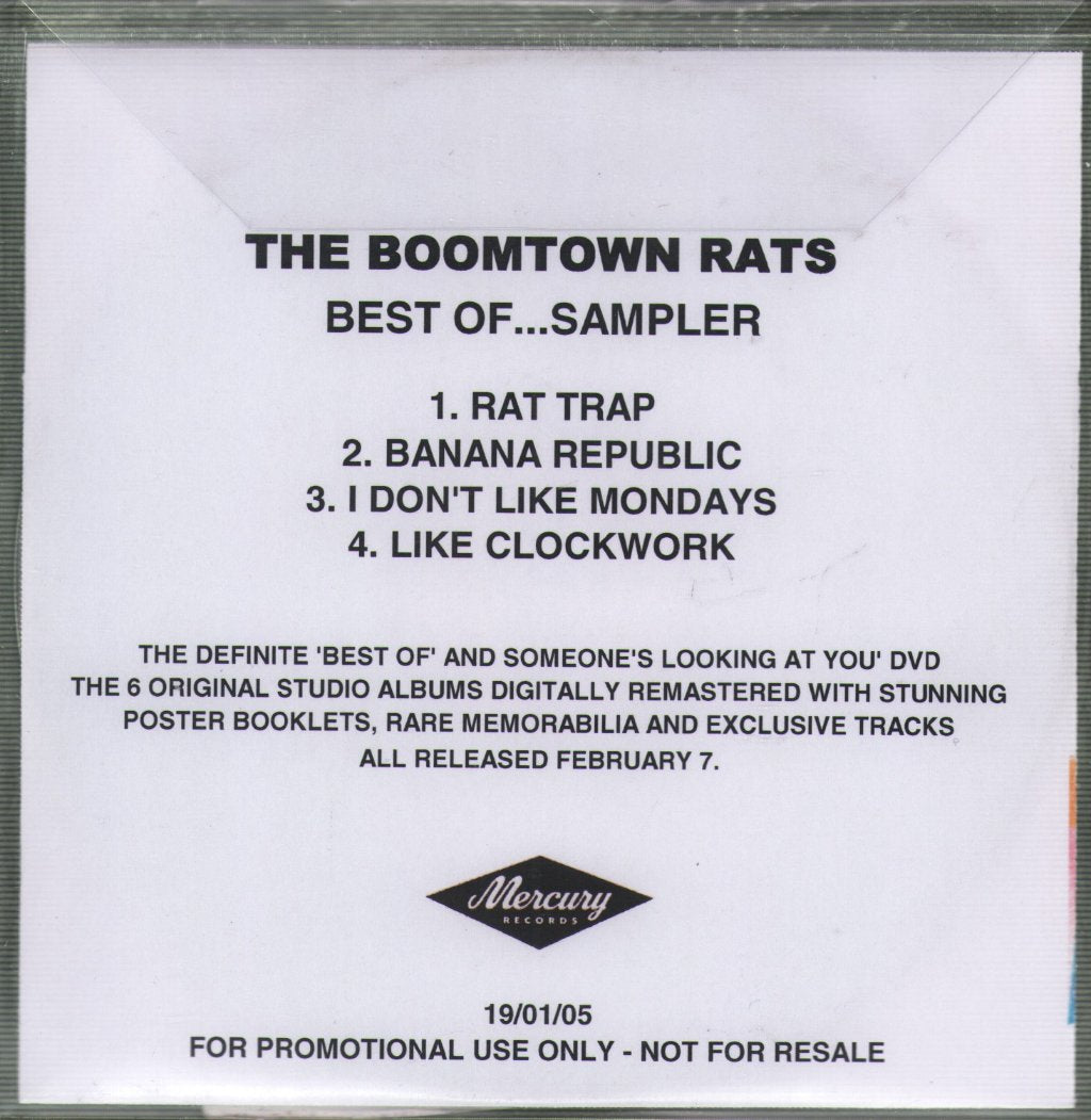 Boomtown Rats - Best Of...sampler - Cdr