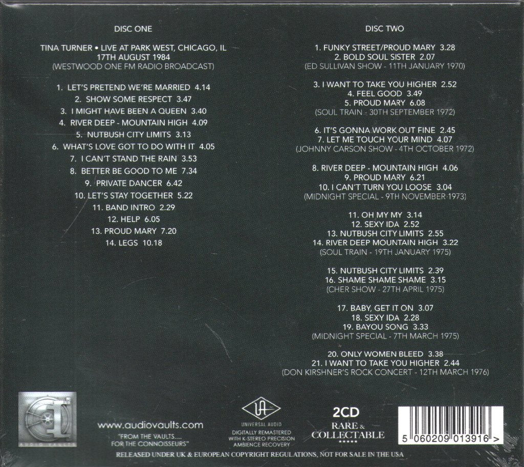Tina Turner - From Rivers Deep To Mountains High - Double Cd