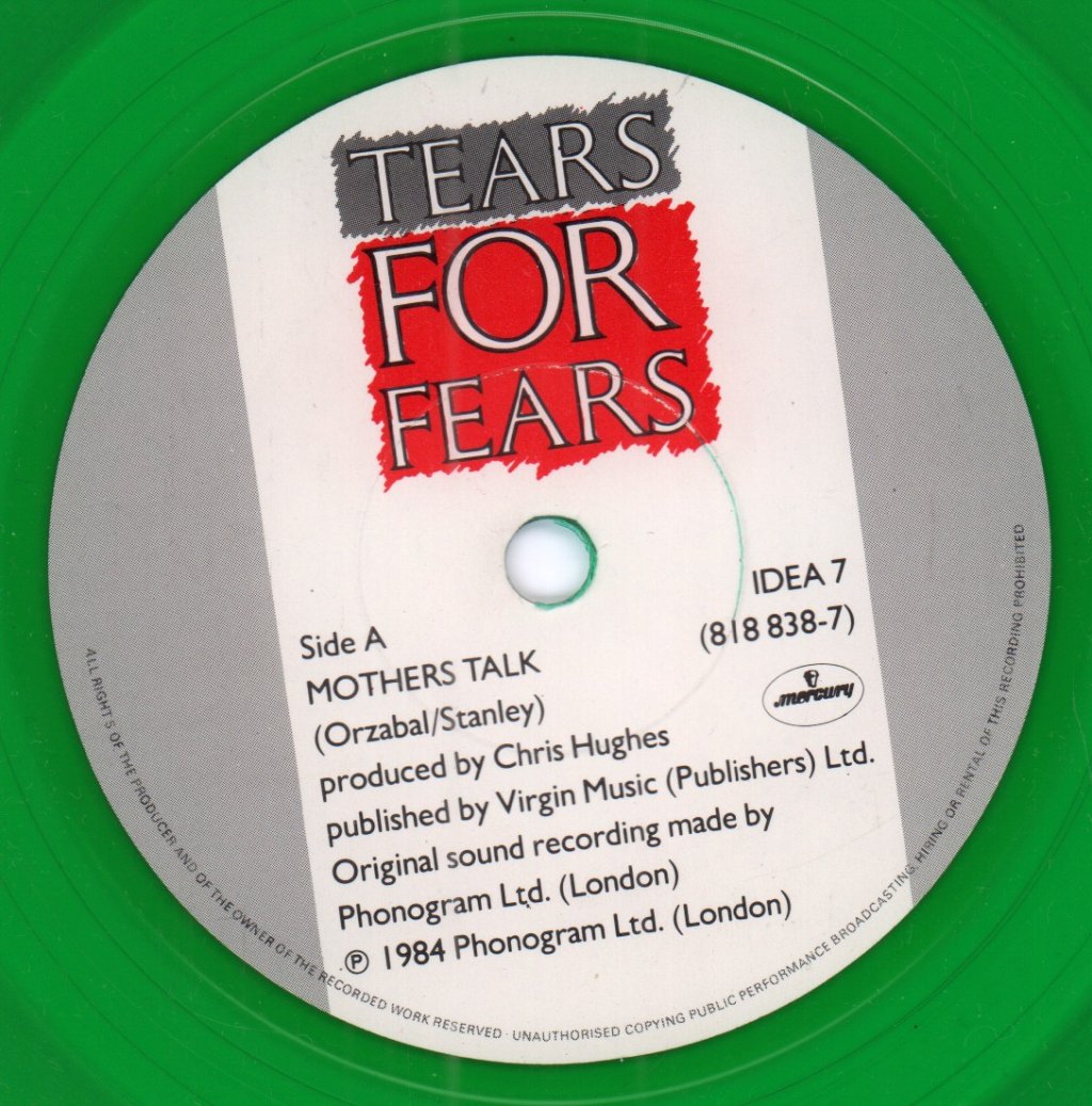 Tears For Fears - Mothers Talk - 7 Inch