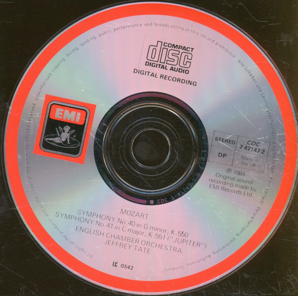 Jeffrey Tate, English Chamber Orchestra - Mozart - Symphonies No.40 & 41 'Jupiter' - Cd