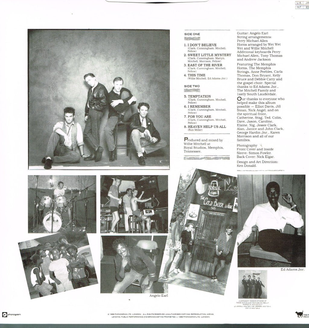 Wet Wet Wet - Memphis Sessions - Lp
