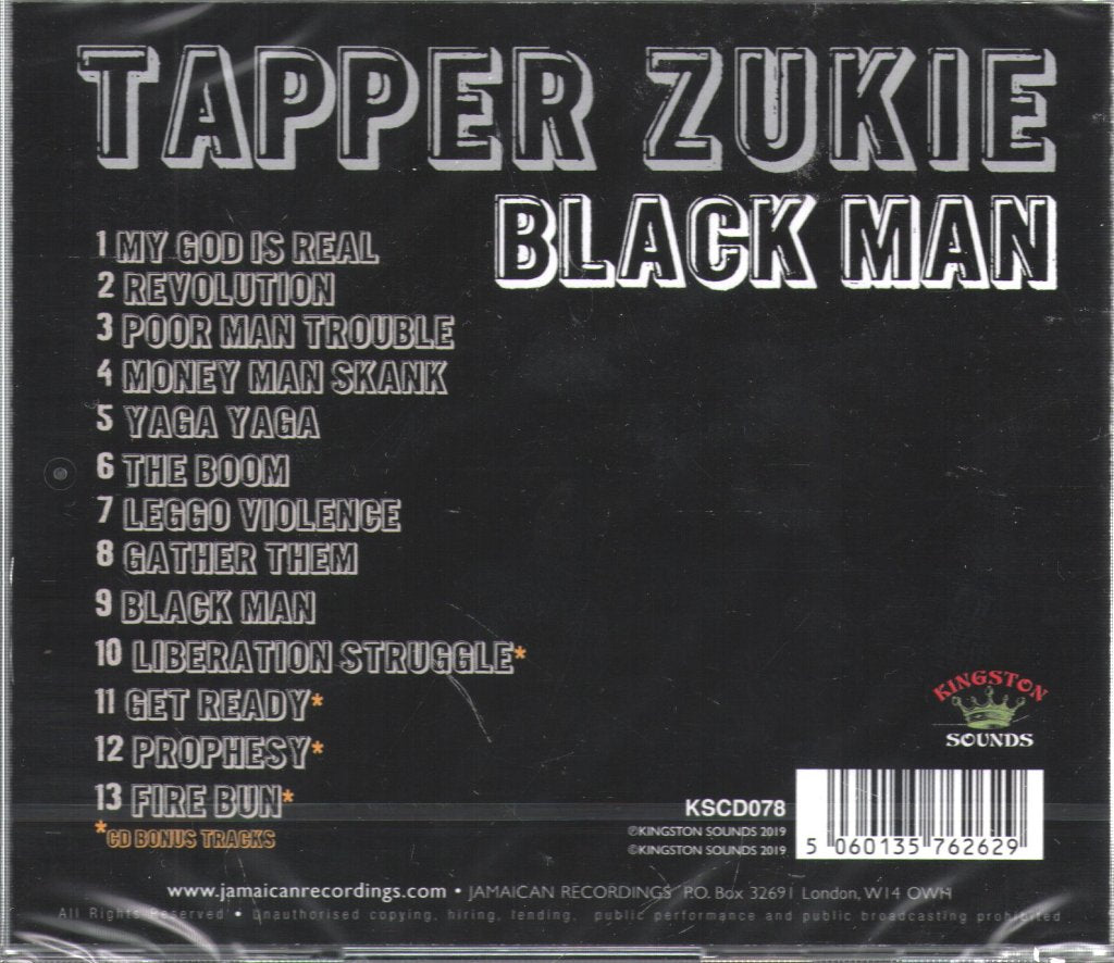 Tapper Zukie - Black Man - Cd