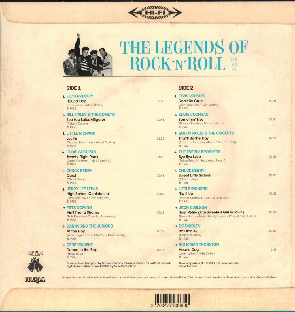 Various Artists - Legends Of Rock 'N' Roll Vol. 2 - Lp