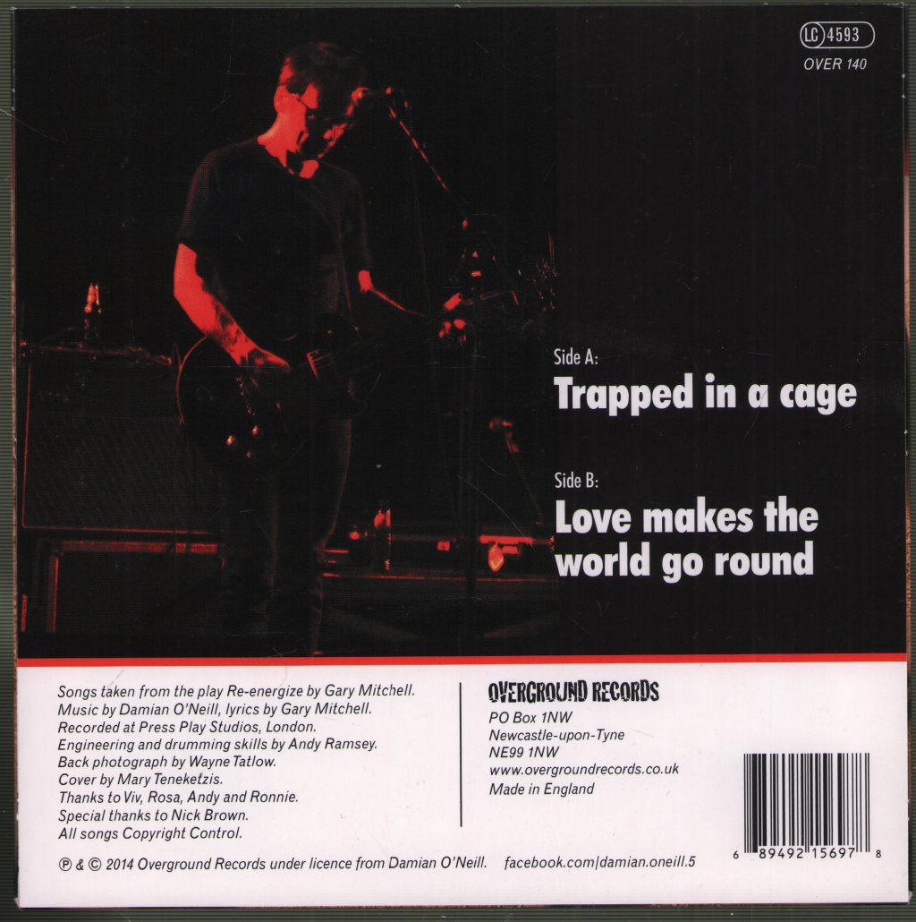 Damian O'Neill - Trapped In A Cage - 7 Inch