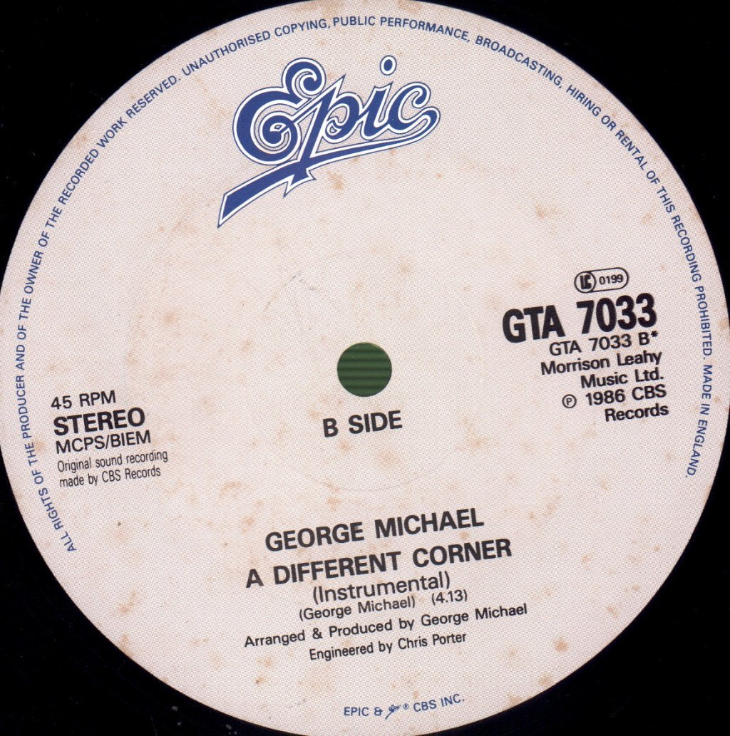 George Michael - A Different Corner - 12 Inch
