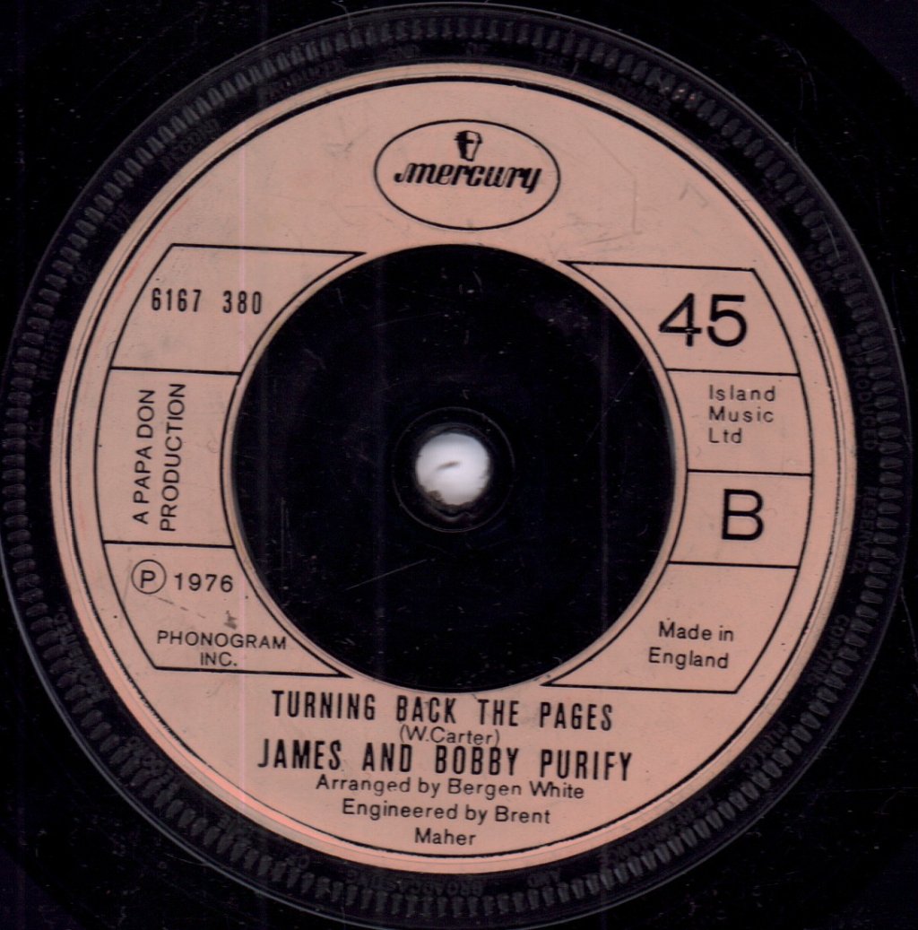 James And Bobby Purify - Morning Glory - 7 Inch