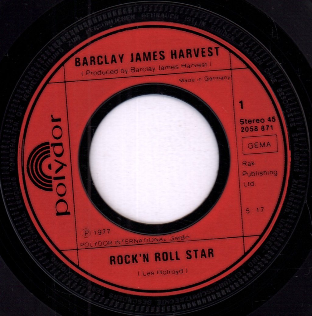 Barclay James Harvest - Rock N Roll Star - 7 Inch