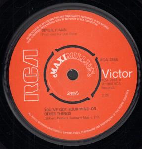 Beverly Ann - You've Got Your Mind On Other Things - 7 Inch