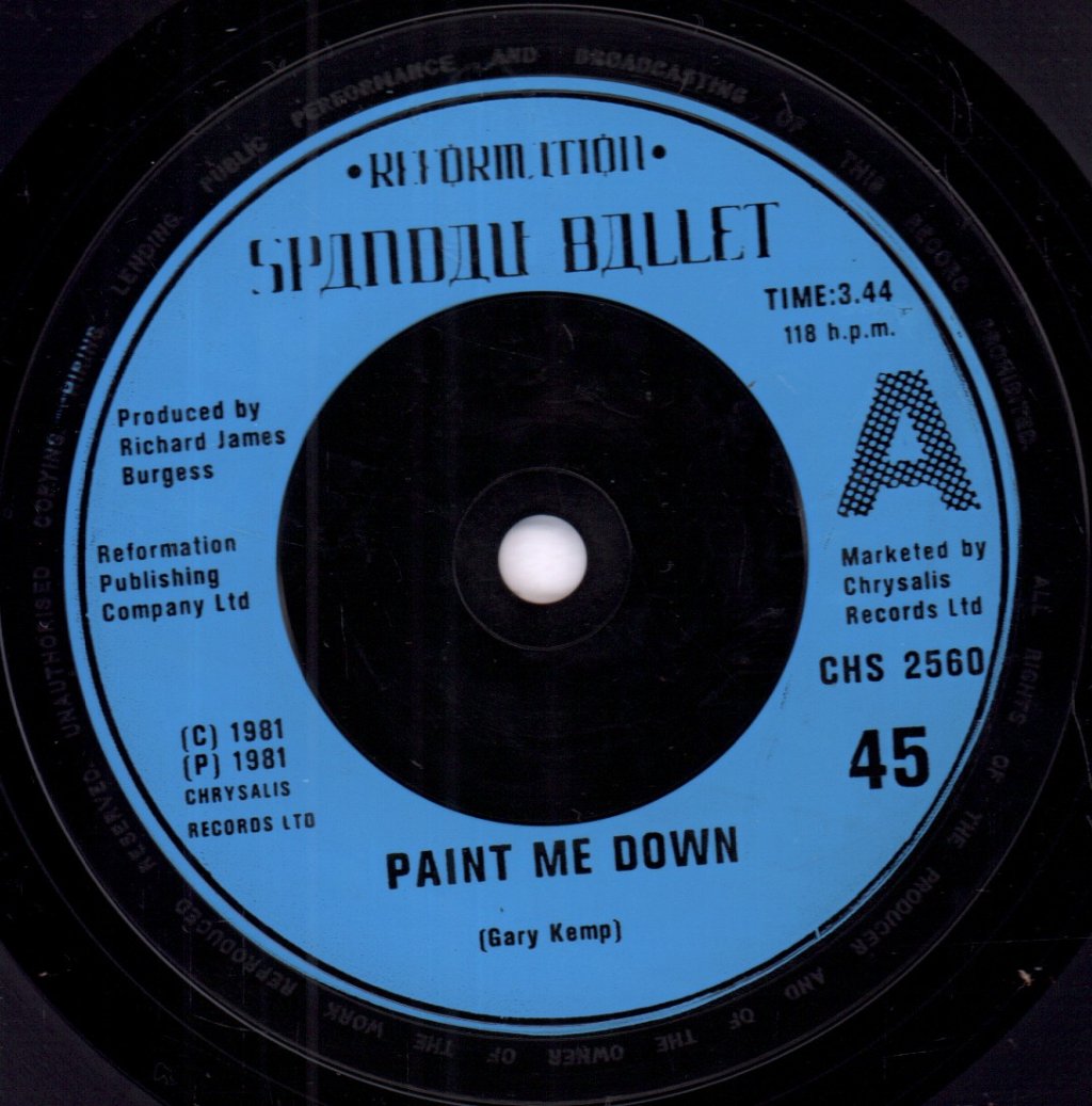 Spandau Ballet - Paint Me Down - 7 Inch