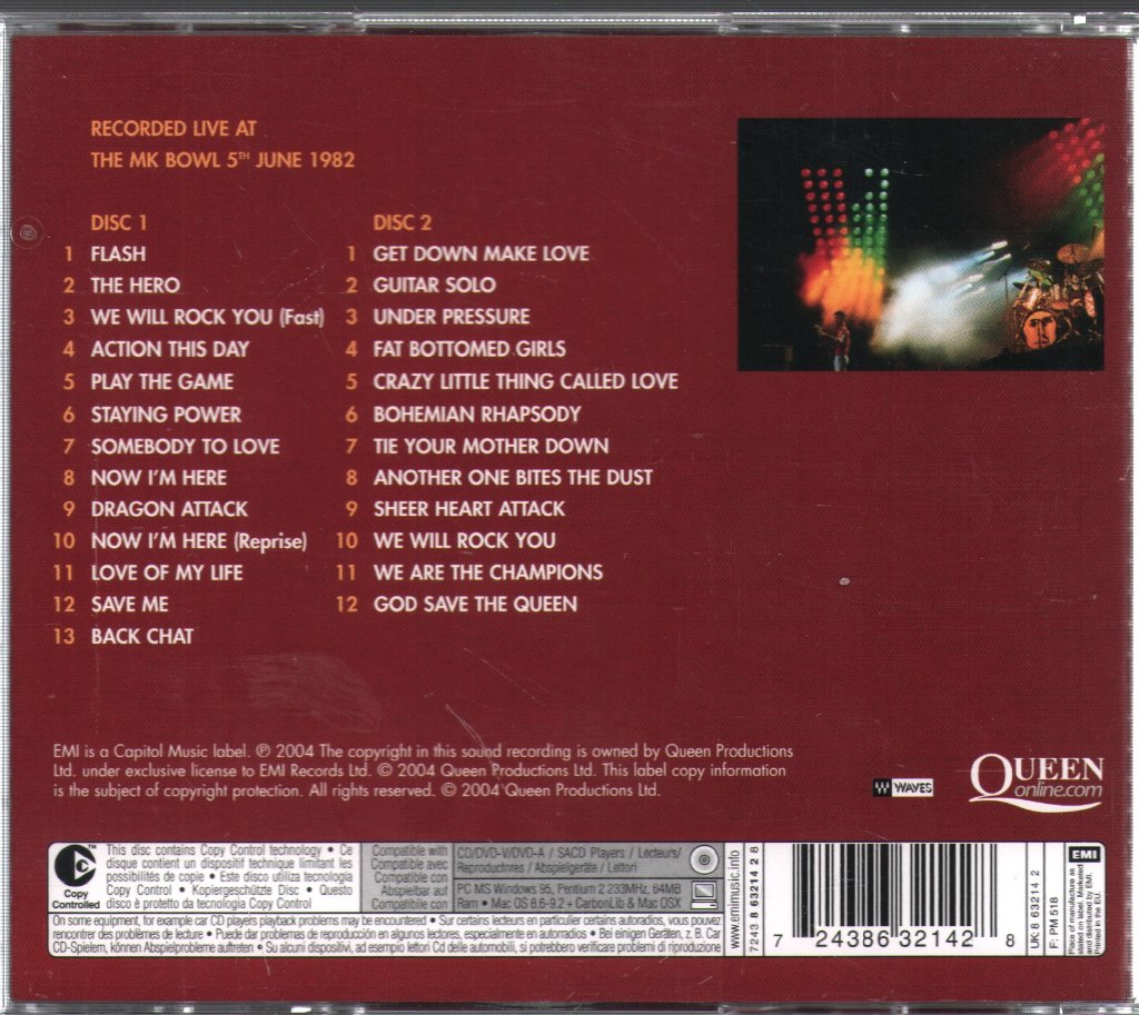 Queen - Queen On Fire (Live At The Bowl) - Double Cd