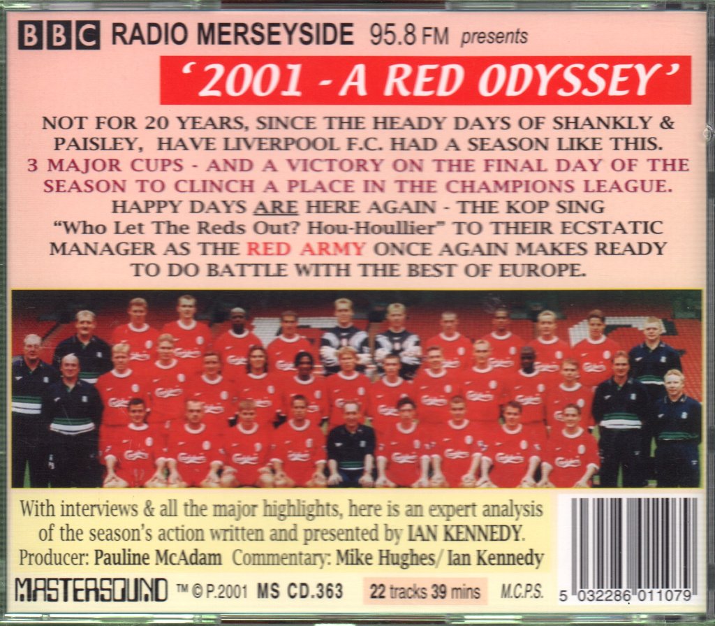 Liverpool Fc - 2001 - A Red Odyssey - Cd