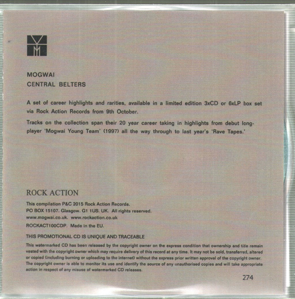 Mogwai - Central Belters - Cdr