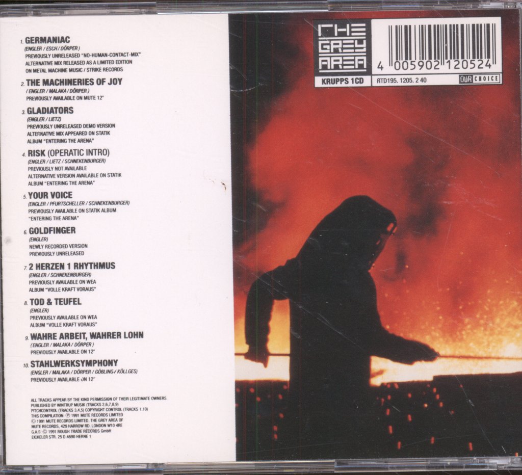Die Krupps - Metall Maschinen Musik : 91-81 Past Forward - Cd