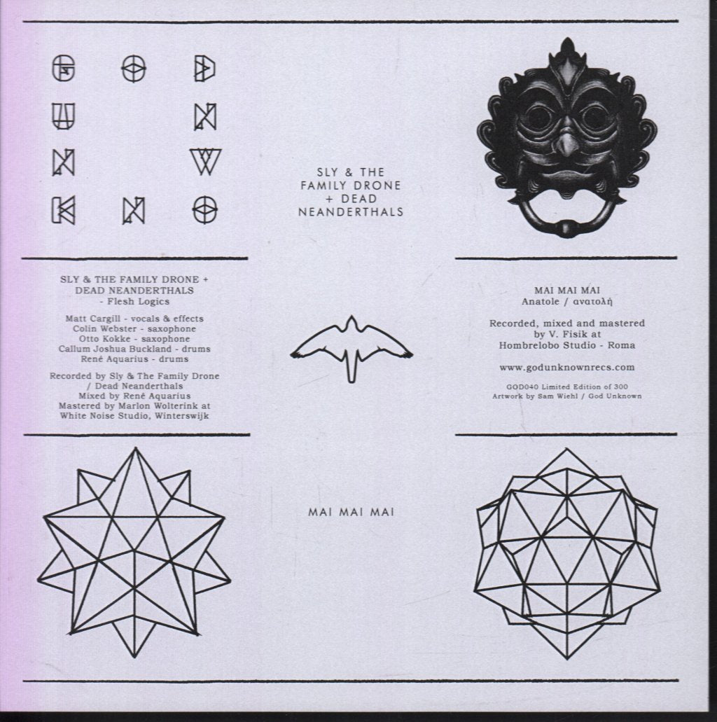 Sly & The Family Drone + Dead Neanderthals / Mai Mai Mai - Flesh Logics / Anatole - 7 Inch