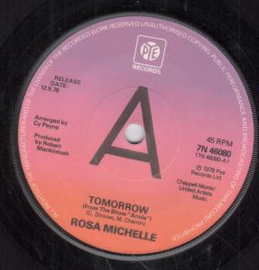 Rosa Michelle - Tomorrow - 7 Inch