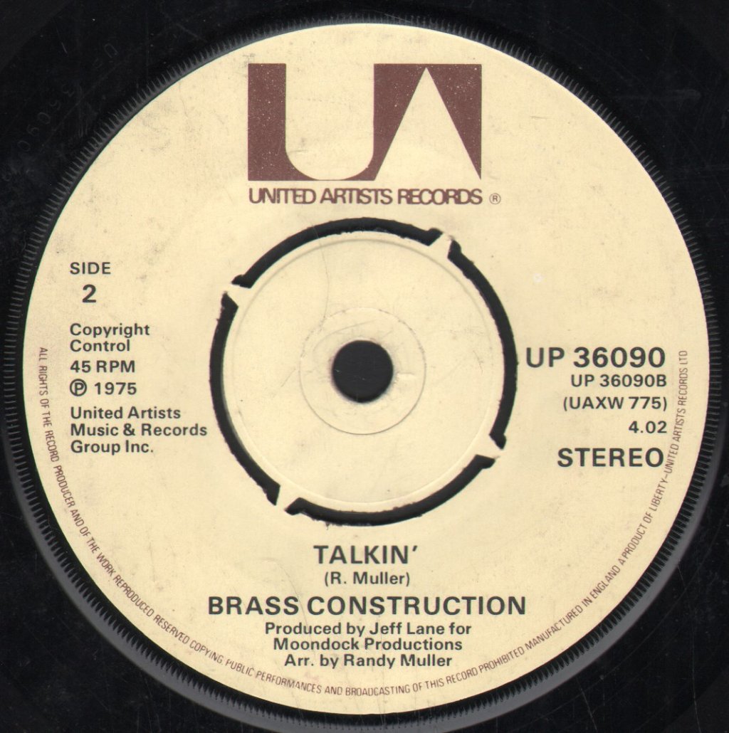 Brass Construction - Movin' - 7 Inch