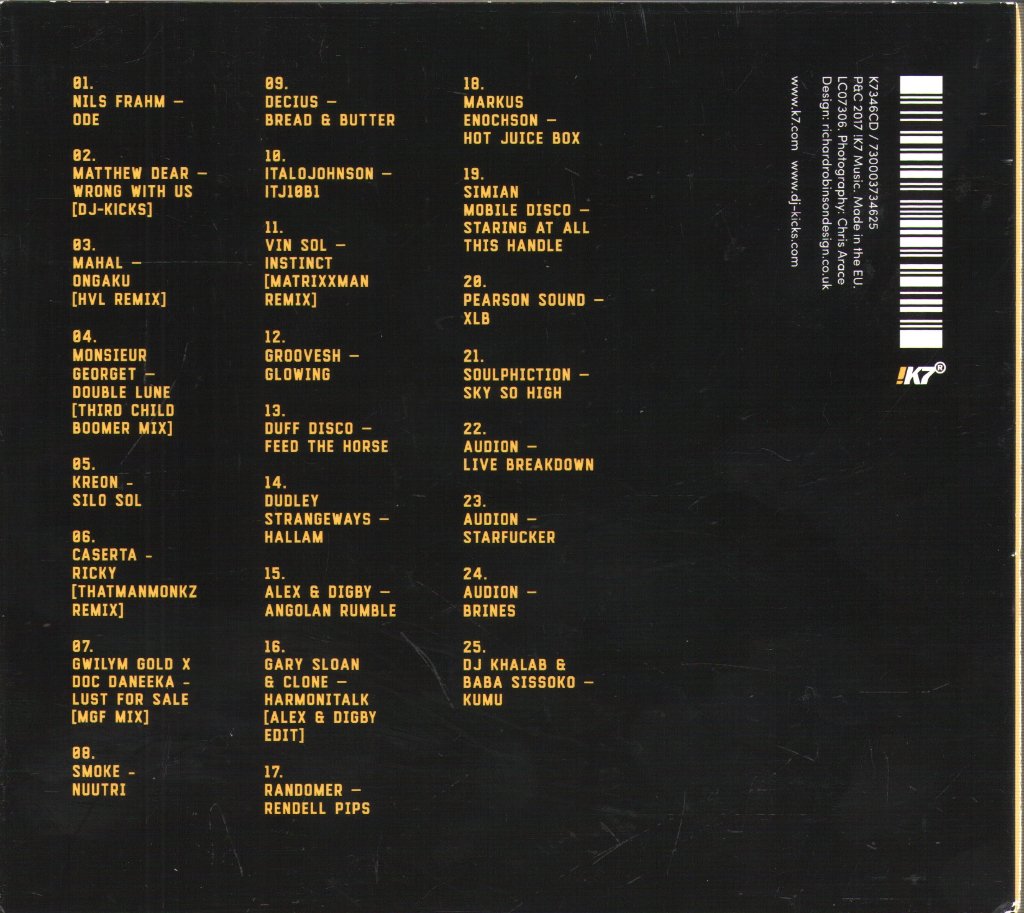 Matthew Dear - DJ-Kicks - Cd
