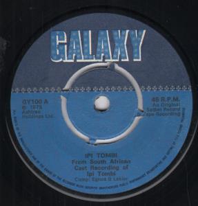 Ipi Tombi - From South African Cast Recording - 7 Inch