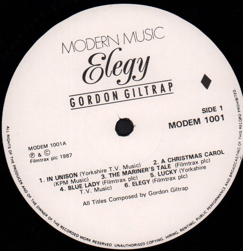 Gordon Giltrap - Elegy - Lp