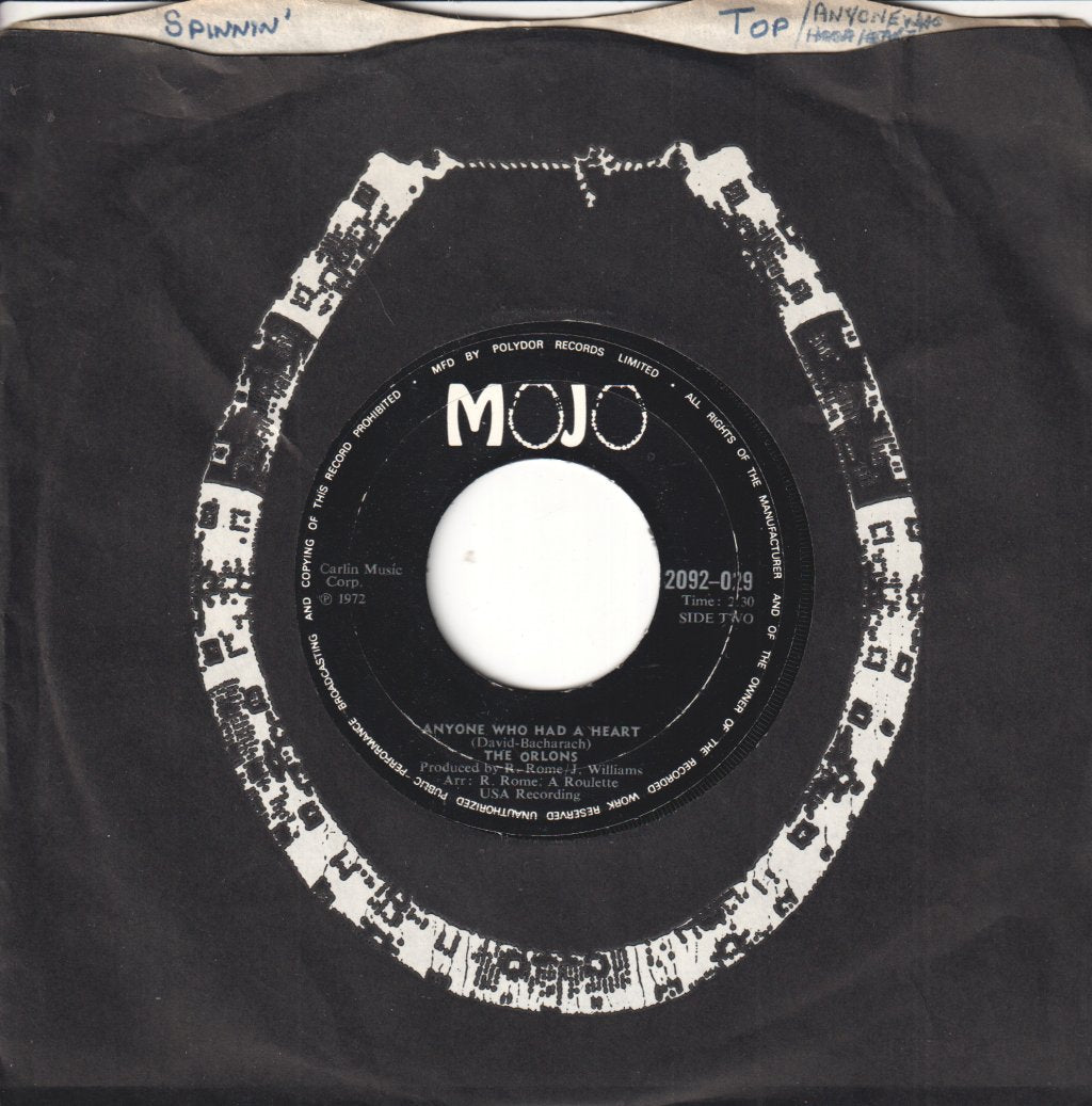 Orlons - Spinnin' Top - 7 Inch