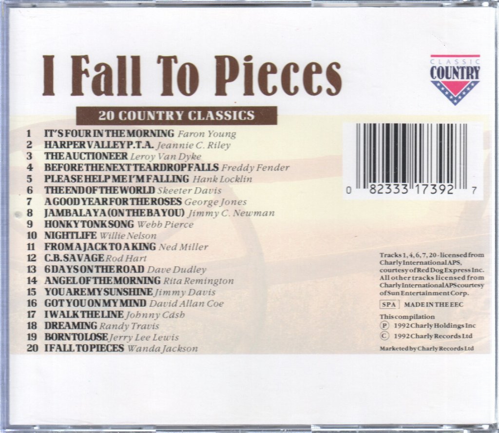 Various Artists - I Fall To Pieces (20 Country Classics) - Cd