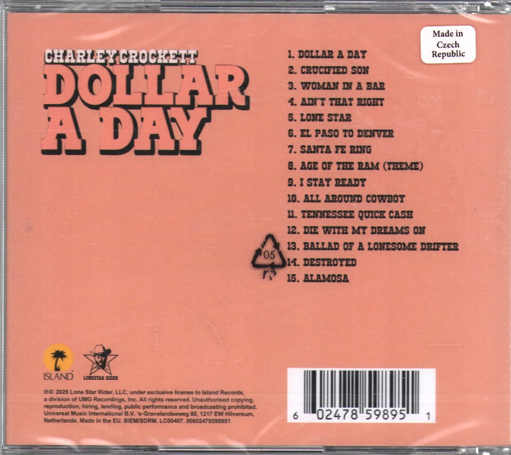 Charley Crockett - Dollar A Day - Cd