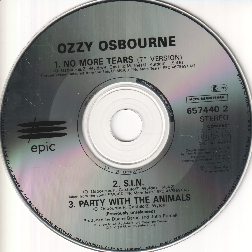 Ozzy Osbourne - No More Tears - Cd