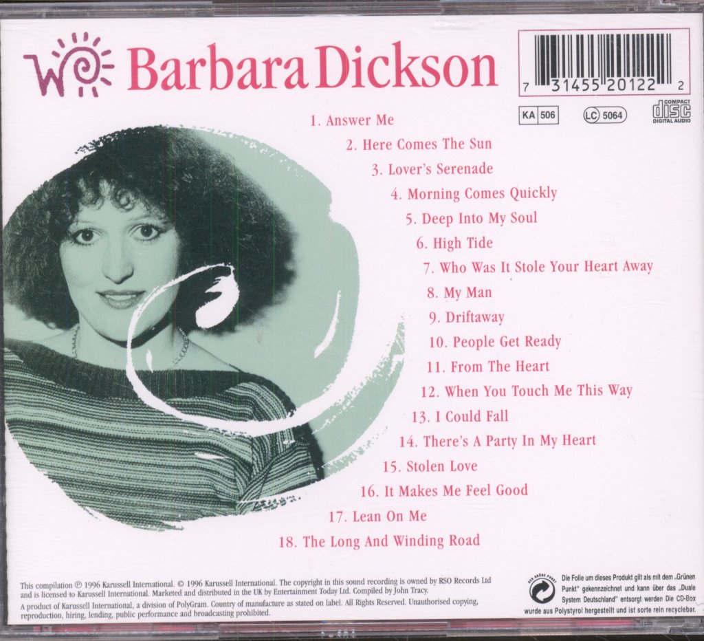 Barbara Dickson - World Of Barbara Dickson - Cd