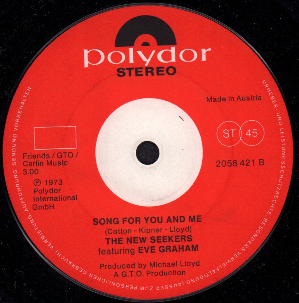 New Seekers - You Won't Find Another Fool Like Me - 7 Inch