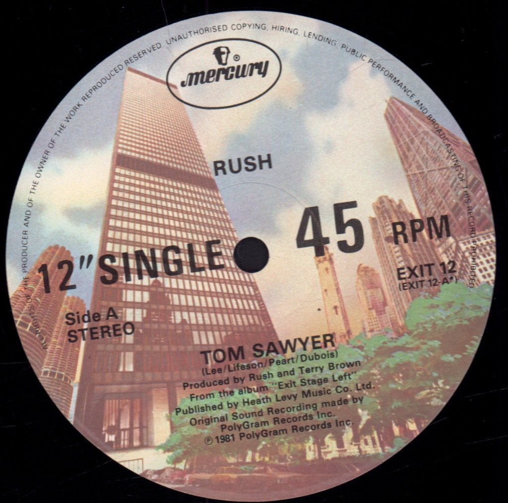Rush - Tom Sawyer - 12 Inch