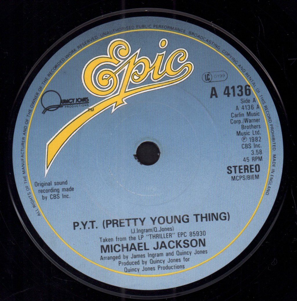 Michael Jackson - Pretty Young Thing - 7 Inch