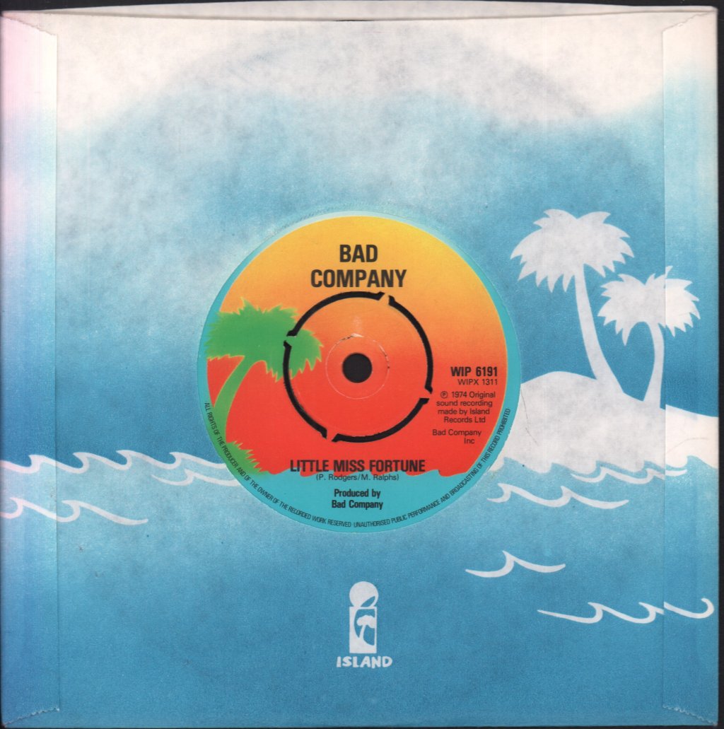 Bad Company (Rock Group) - Can't Get Enough - 7 Inch