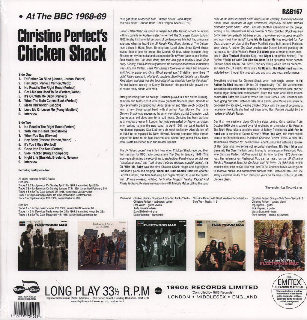 Christine Perfect's Chicken Shack - At the BBC 1968-69 - Lp