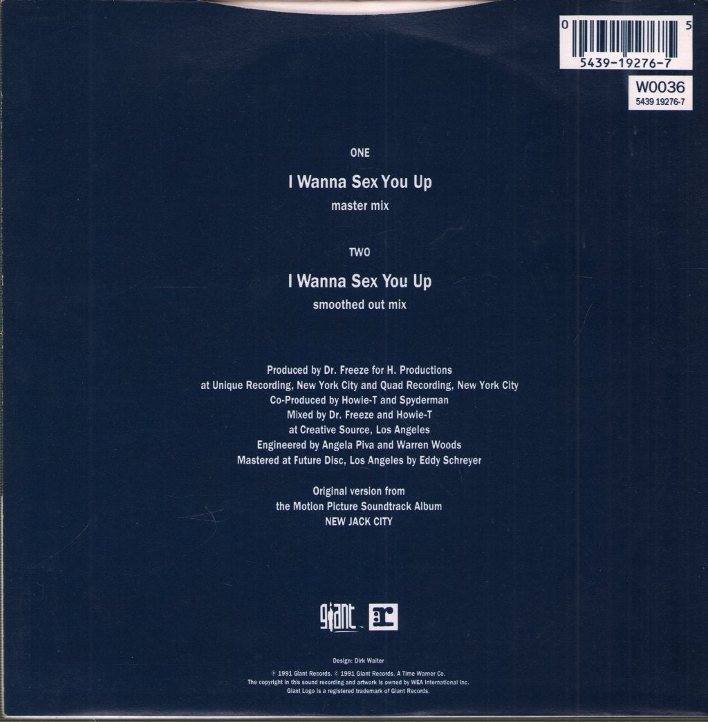 Color Me Badd - I Wanna Sex You Up - 7 Inch