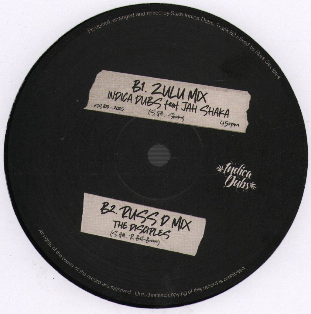 Indica Dubs & Danman - When Jah Comes - 10 Inch