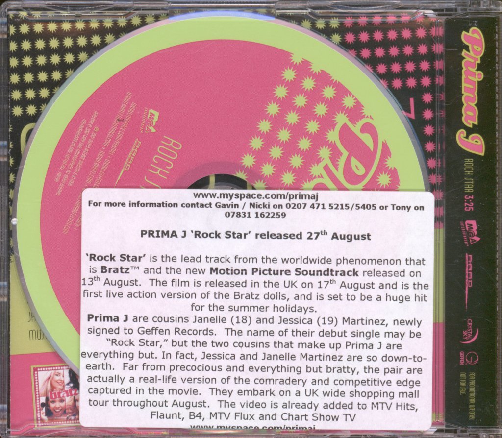 Prima J - Rock Star - Cd