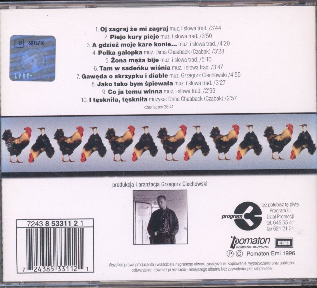 Grzegorz Z Ciechowa - OjDADAna - Cd