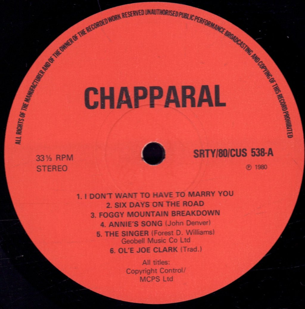 Chapparal - Chapparal - Lp