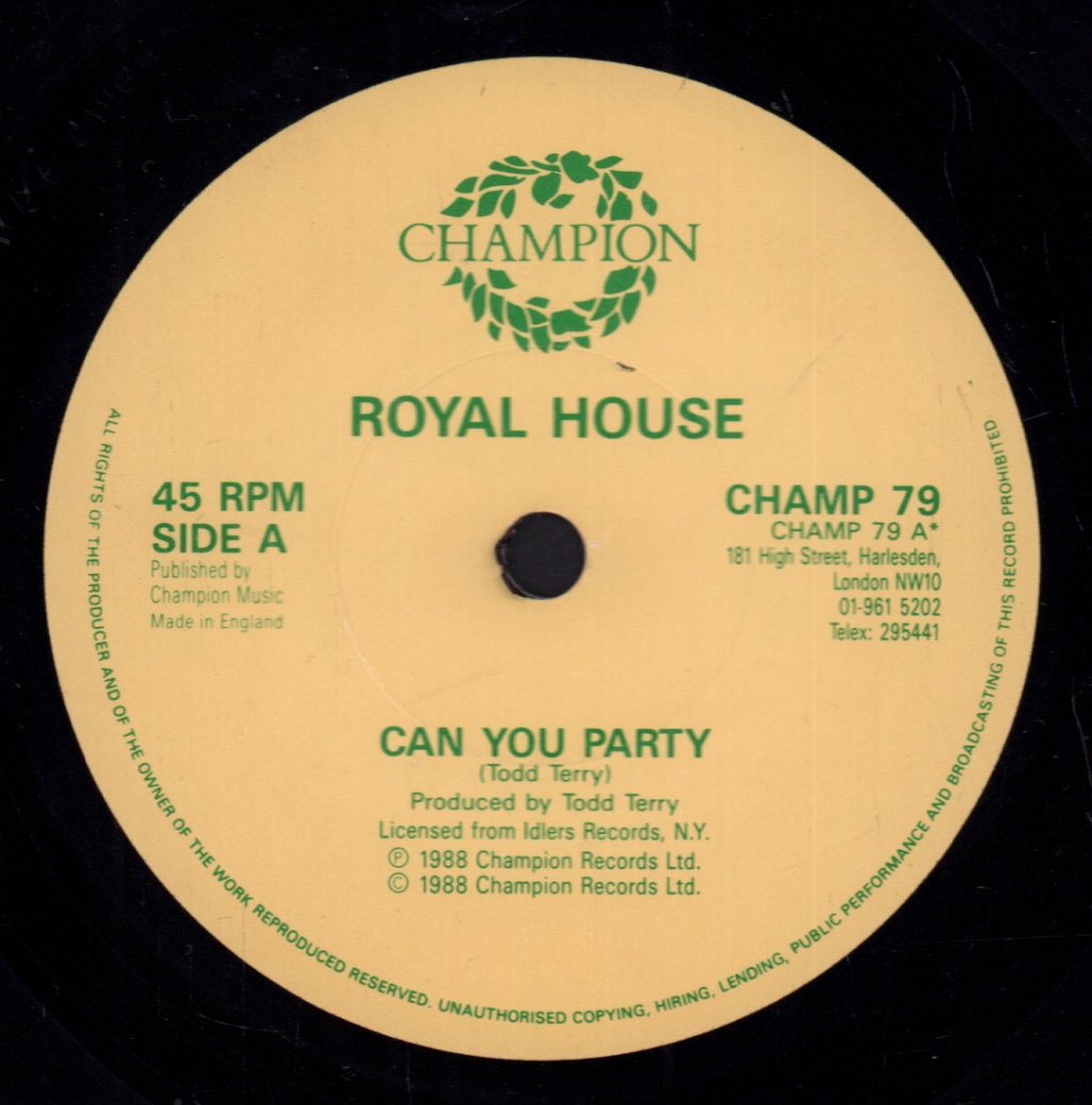 Royal House - Can You Party - 7 Inch