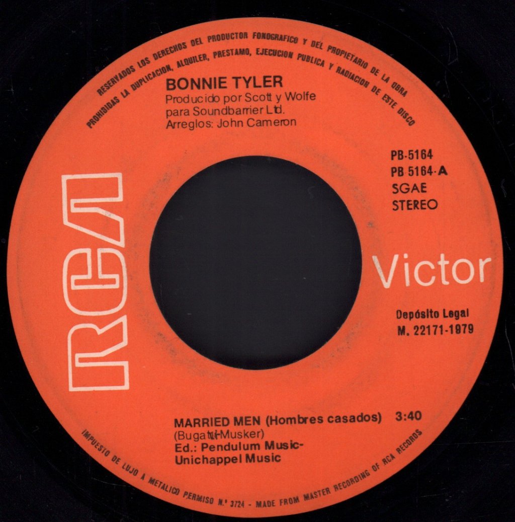 Bonnie Tyler - Married Men - 7 Inch