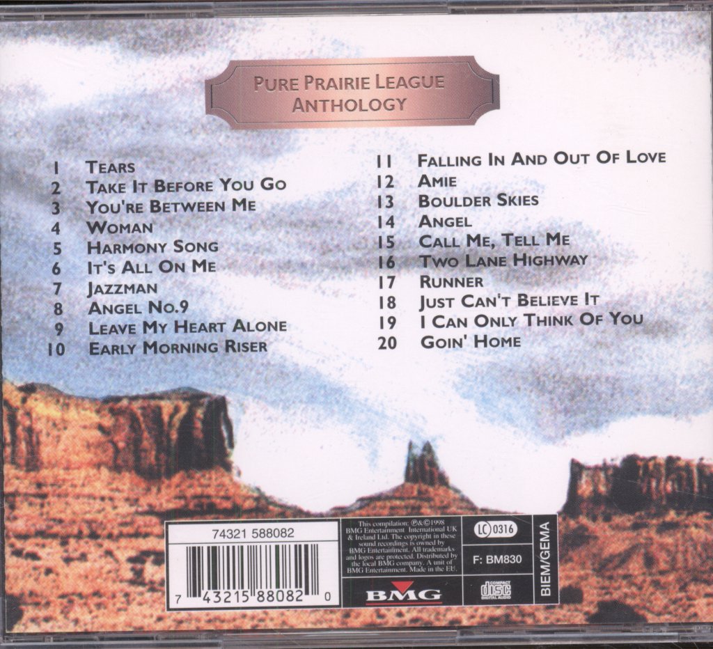Pure Prairie League - Anthology - Cd