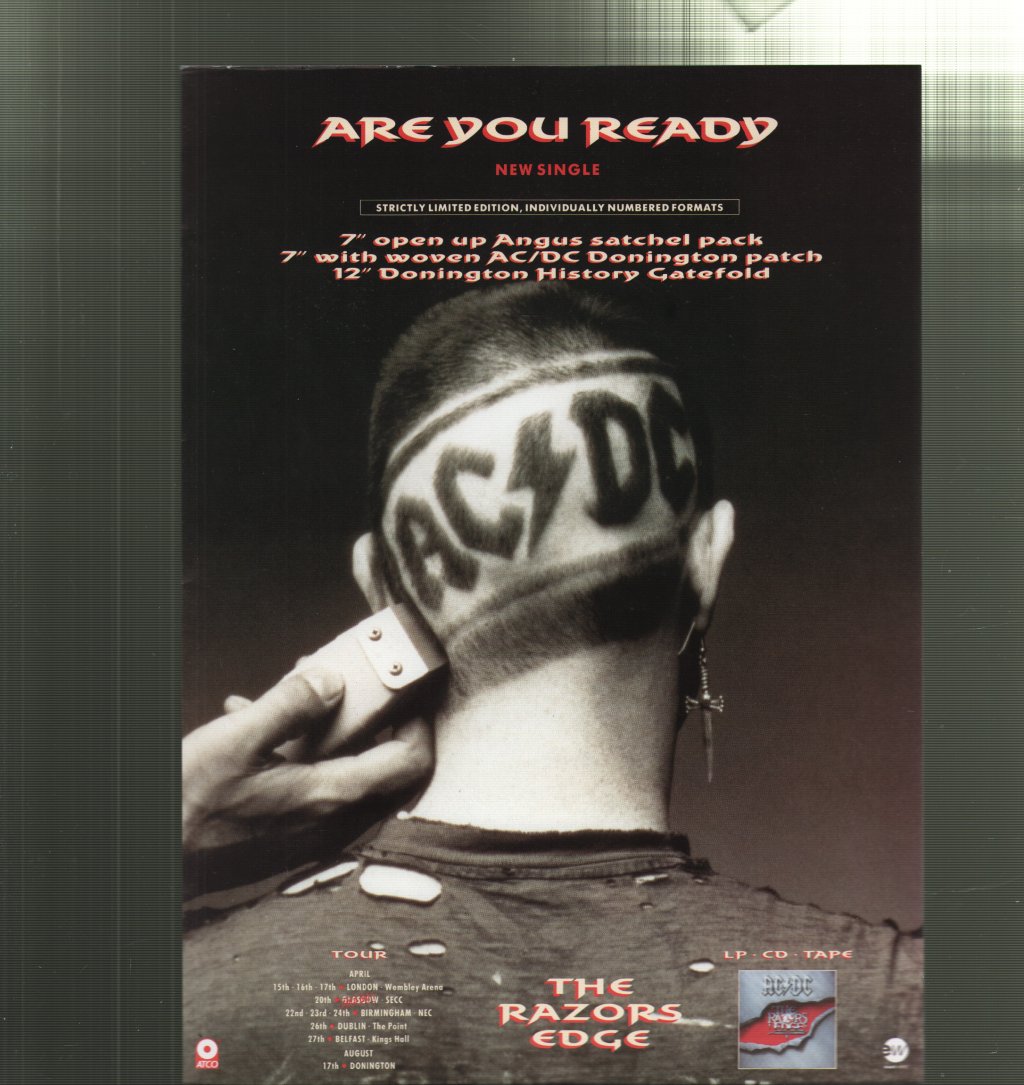 AC/DC - Razors Edge Tour 1990/91 - Tour Programme