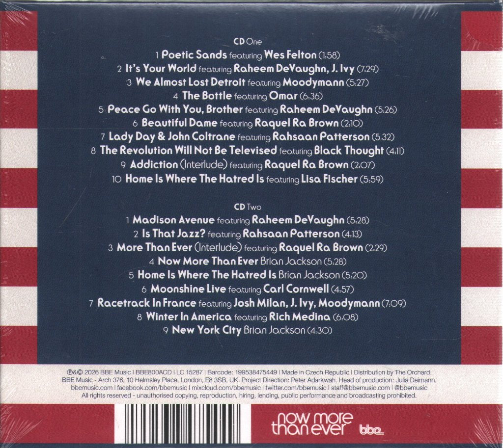 Brian Jackson - Now More Than Ever - Double Cd