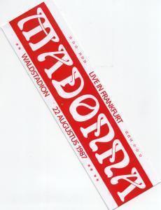 Madonna - Waldstadion Frankfurt 22/8/87 - Sticker