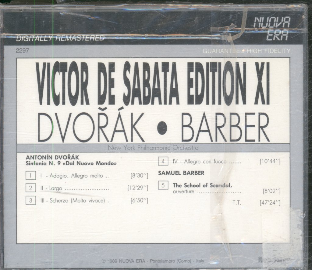 Victor De Sabata, New York Philharmonic Orchestra - Victor De Sabata Edition XI - Cd