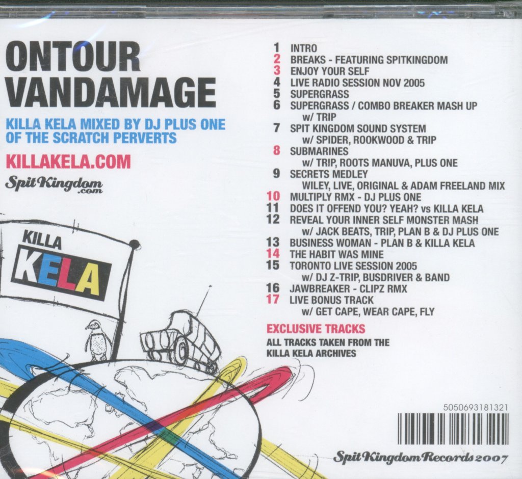 Killa Kela - Ontour Vandamage - Cd