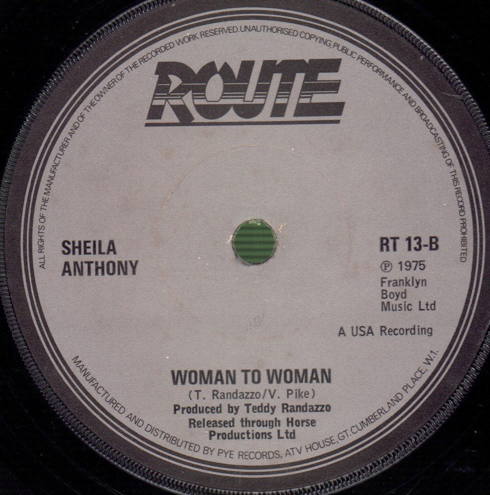 Sheila Anthony - Livin' In Love - 7 Inch