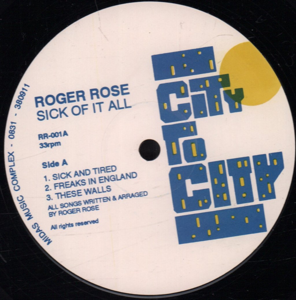 roger rose - sick of it all ep - Lp