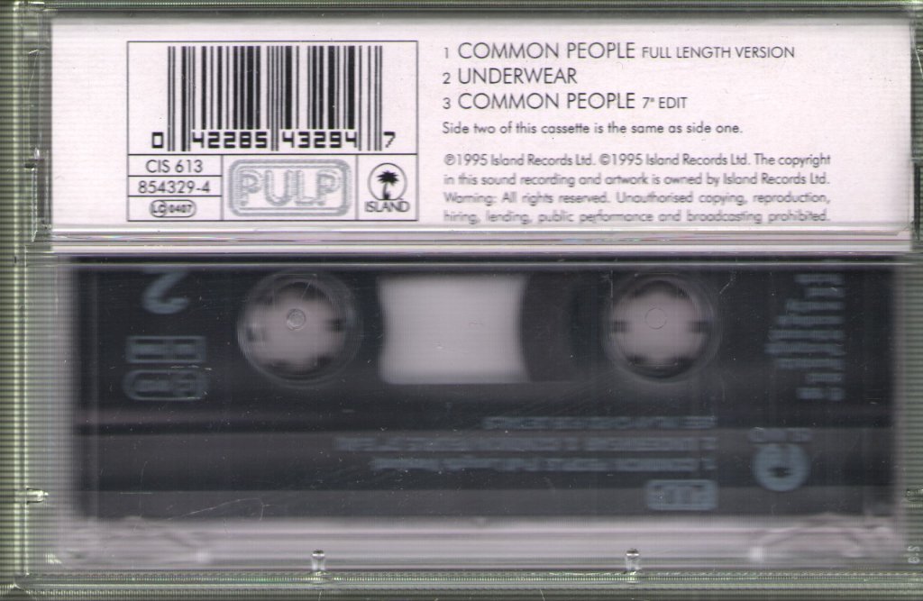 Pulp - Common People - Cassette