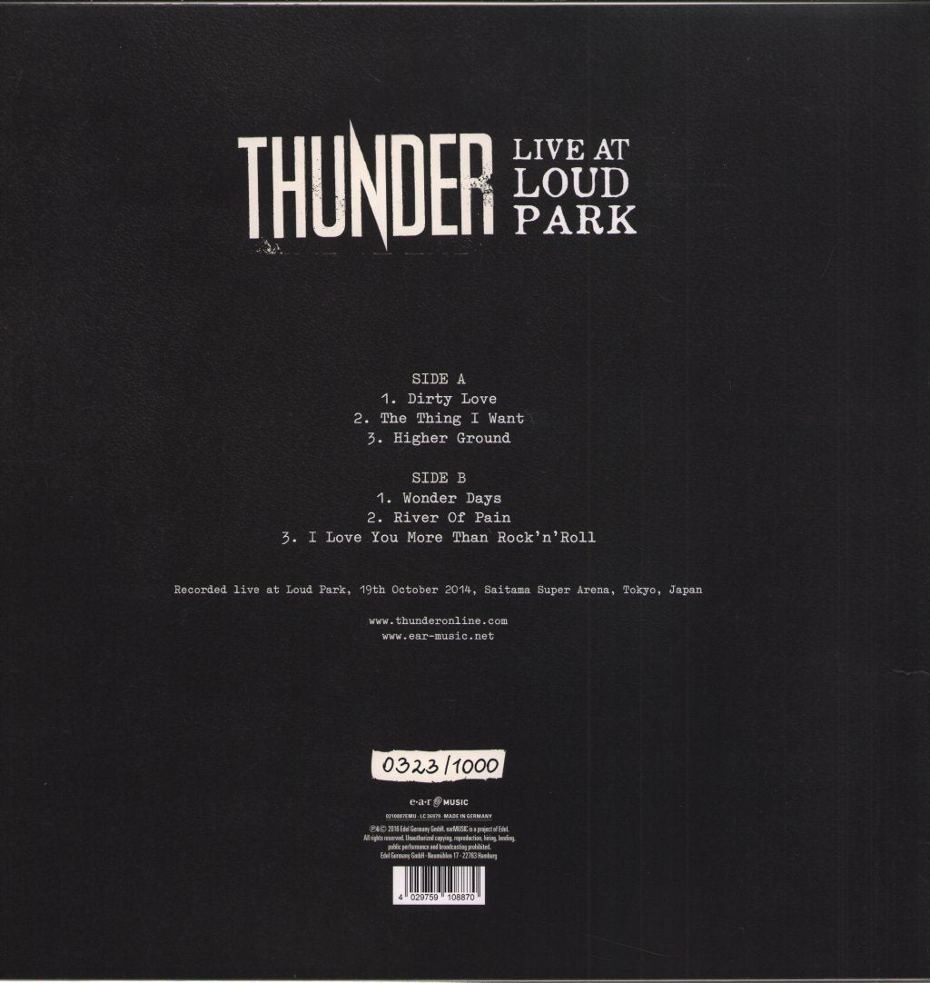 Thunder - Live At Loud Park - Lp